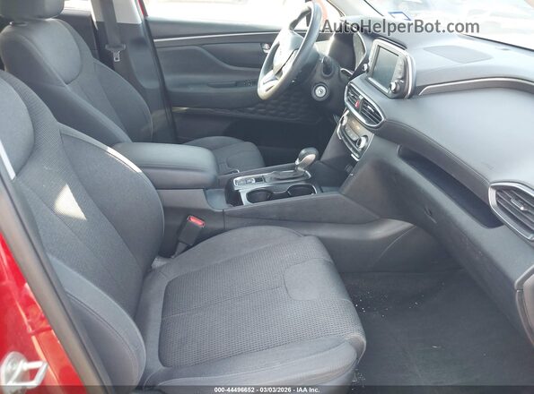 5NMS23AD1LH156641 2020 HYUNDAI SANTA FE Красный Вид салона спереди