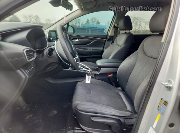 5NMS23AD2KH088316 2019 HYUNDAI SANTA Серебряный Вид салона спереди