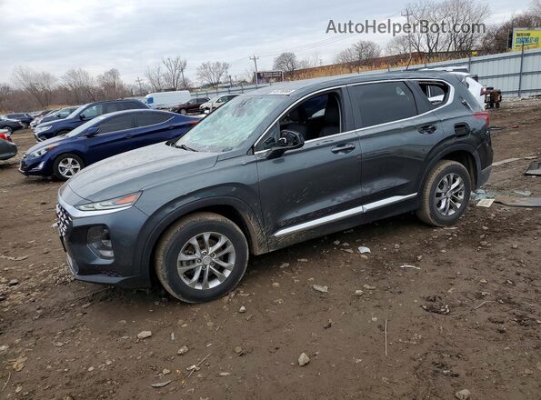 5NMS23AD3KH130122 2019 HYUNDAI SANTA Серый Передняя левая четверть