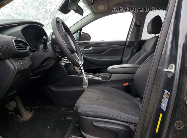 5NMS23AD3KH130122 2019 HYUNDAI SANTA Серый Вид салона спереди