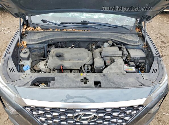 5NMS23AD3KH130122 2019 HYUNDAI SANTA Серый Вид подкапотного пространства