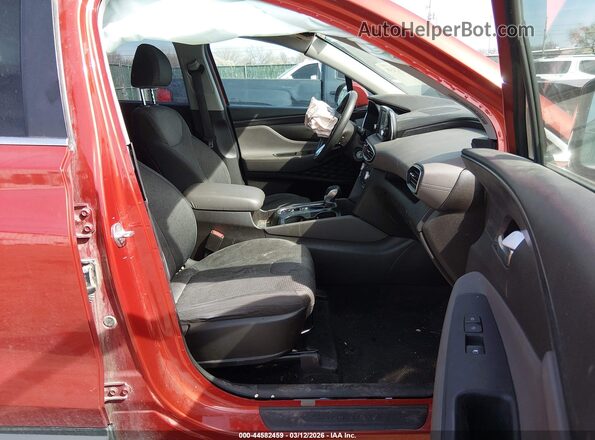 5NMS23AD3LH149268 2020 HYUNDAI SANTA FE Red Widok wnętrza z przodu