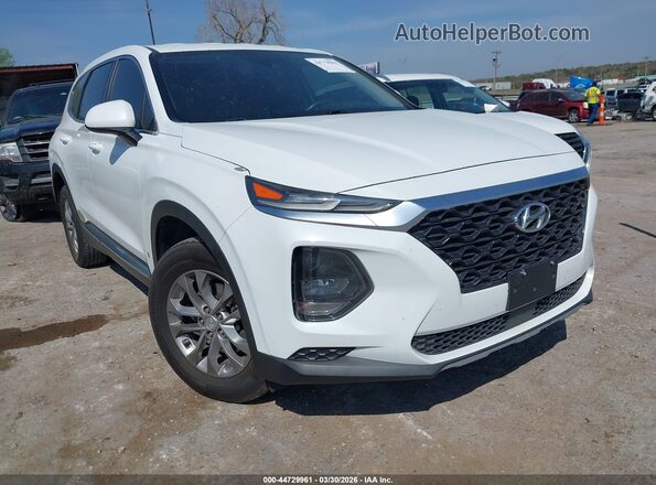5NMS23AD4KH010751 2019 HYUNDAI SANTA FE Белый Передняя правая четверть