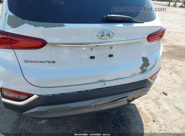 5NMS23AD4KH010751 2019 HYUNDAI SANTA FE Белый Вид спереди