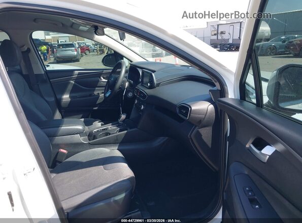 5NMS23AD4KH010751 2019 HYUNDAI SANTA FE Белый Вид салона спереди