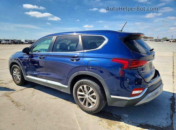 5NMS23AD5KH015294 2019 HYUNDAI SANTA Blue Rear left