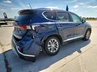 2019 Hyundai Santa Fe Se 2.4l Blue vin: 5NMS23AD5KH015294