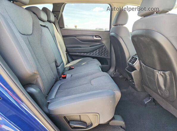 5NMS23AD5KH015294 2019 HYUNDAI SANTA Blue Rear interior view