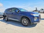 2019 Hyundai Santa Fe Se 2.4l Blue vin: 5NMS23AD5KH015294