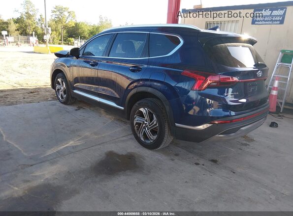 5NMS24AJ9NH467247 2022 HYUNDAI SANTA FE Синий Задняя левая четверть