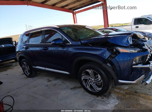 5NMS24AJ9NH467247 2022 HYUNDAI SANTA FE Синий Вид задней части салона