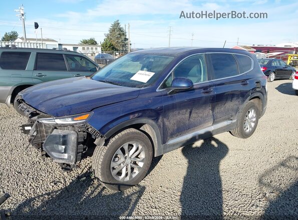 5NMS2CAD0LH180204 2020 HYUNDAI SANTA FE Синий Передняя левая четверть