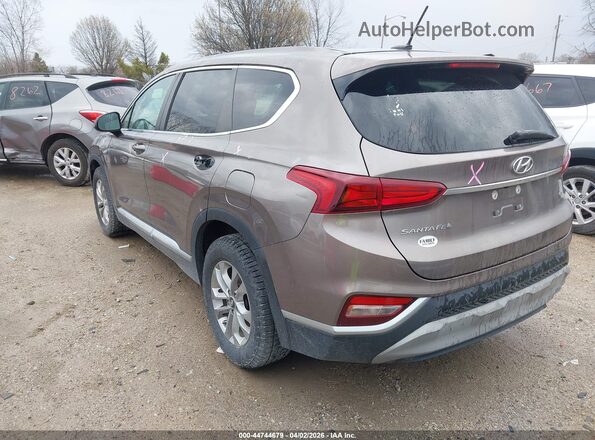 5NMS2CAD2KH084198 2019 HYUNDAI SANTA FE Коричневый Задняя левая четверть
