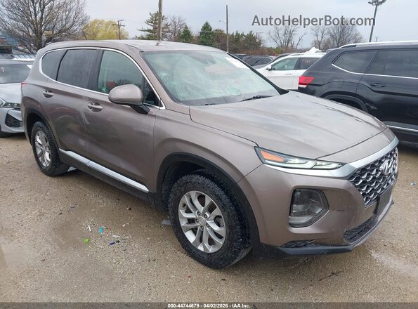 5NMS2CAD2KH084198 2019 HYUNDAI SANTA FE Коричневый Передняя правая четверть