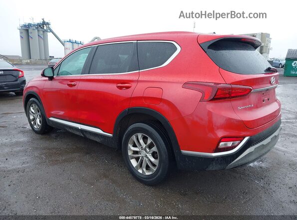 5NMS2CAD2LH298125 2020 HYUNDAI SANTA FE Red Задня ліва чверть