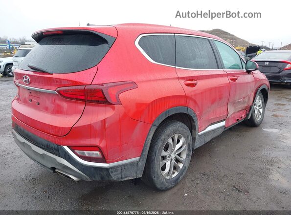 5NMS2CAD2LH298125 2020 HYUNDAI SANTA FE Red Задня права чверть