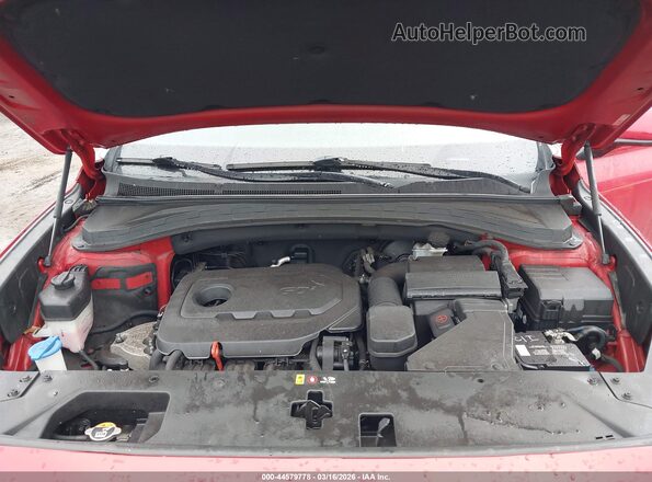 5NMS2CAD2LH298125 2020 HYUNDAI SANTA FE Red Вид ззаду