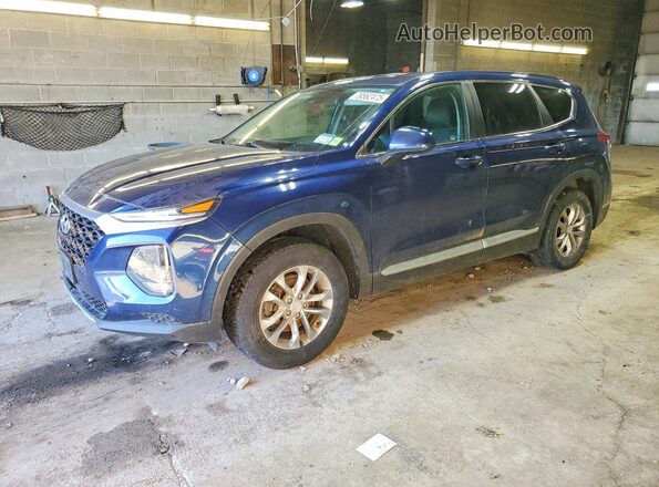 5NMS2CAD3KH131562 2019 HYUNDAI SANTA Blue Przód lewy