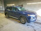 2019 Hyundai Santa Fe Se 2.4l Blue vin: 5NMS2CAD3KH131562