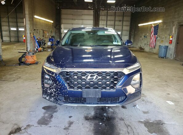 5NMS2CAD3KH131562 2019 HYUNDAI SANTA Blue Widok z przodu