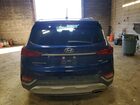 2019 Hyundai Santa Fe Se 2.4l Blue vin: 5NMS2CAD3KH131562