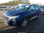 2019 Hyundai Santa Fe Se Синий vin: 5NMS2CAD3KH132842