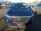 2019 Hyundai Santa Fe Se Синий vin: 5NMS2CAD3KH132842