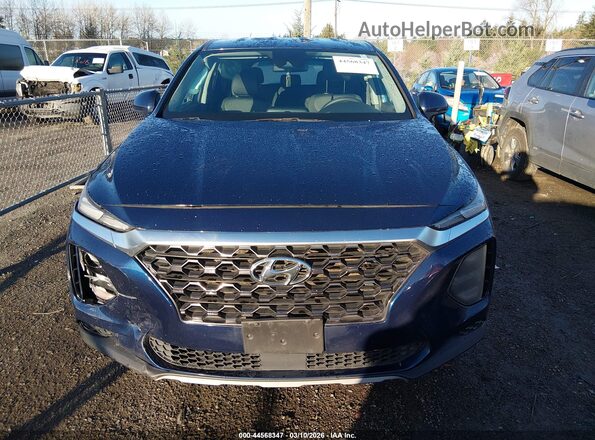 5NMS2CAD3KH132842 2019 HYUNDAI SANTA FE Синий Вид щитка приборов
