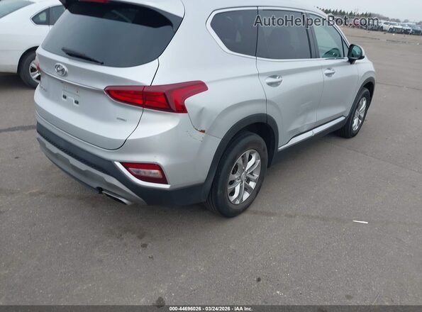 5NMS2CAD5KH102614 2019 HYUNDAI SANTA FE Серебряный Задняя правая четверть