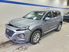 2019 Hyundai Santa Fe Blue Gray vin: 5NMS2CAD9KH052400