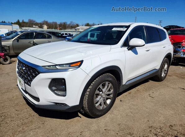 5NMS2CADXKH116508 2019 HYUNDAI SANTA Белый Передняя левая четверть