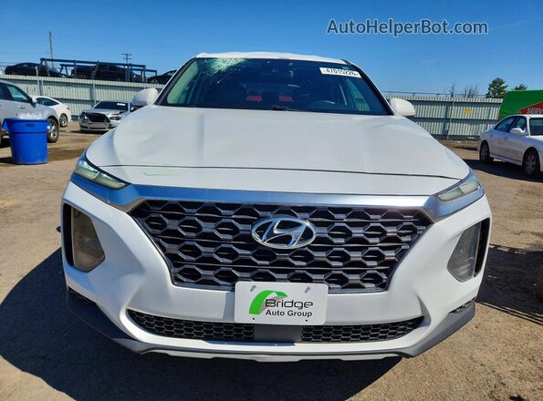 5NMS2CADXKH116508 2019 HYUNDAI SANTA Белый Вид спереди