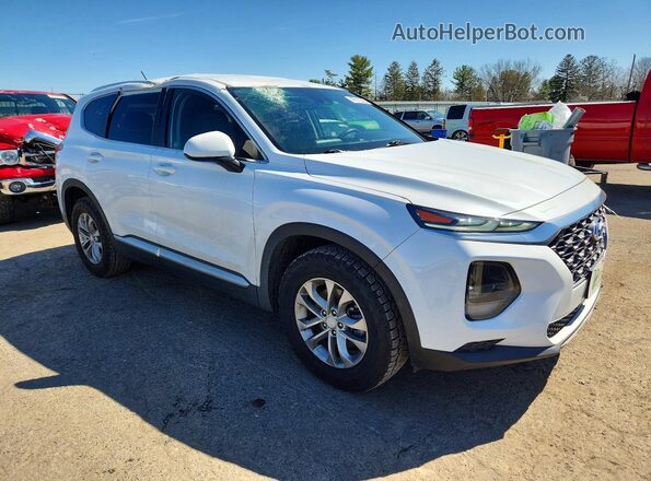 5NMS2CADXKH116508 2019 HYUNDAI SANTA Белый Передняя правая четверть