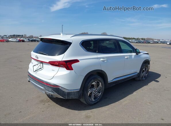 5NMS2DAJ9NH454305 2022 HYUNDAI SANTA FE White Задня права чверть