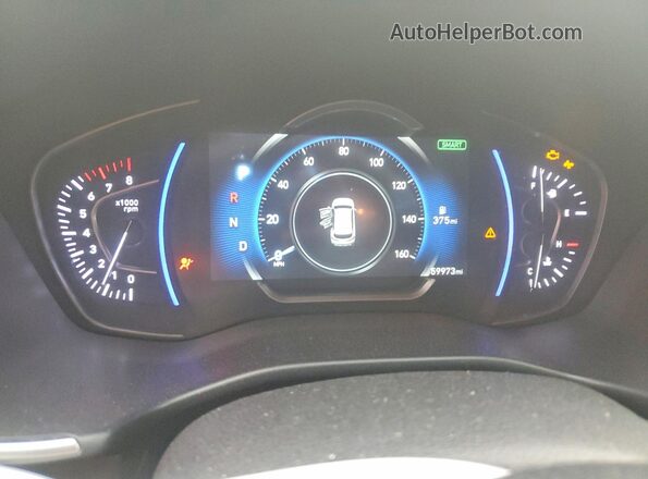 5NMS33AD4LH166626 2020 HYUNDAI SANTA Черный Вид щитка приборов