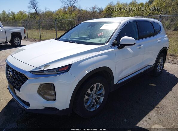 5NMS33AD5LH235744 2020 HYUNDAI SANTA FE White წინა მარცხენა ხედი სამი მეოთხედიდან