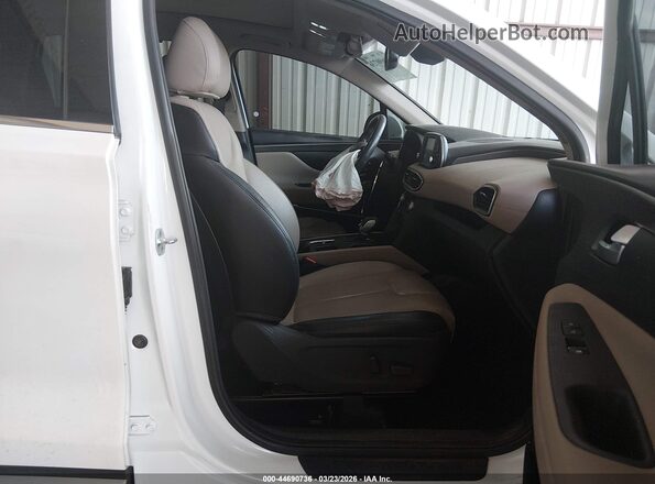 5NMS33AD8LH137324 2020 HYUNDAI SANTA FE Белый Вид салона спереди