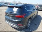 2019 Hyundai Santa Fe Sel Черный vin: 5NMS33AD9KH012976