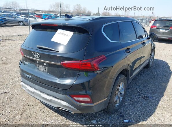 5NMS33AD9KH012976 2019 HYUNDAI SANTA FE Черный Задняя правая четверть