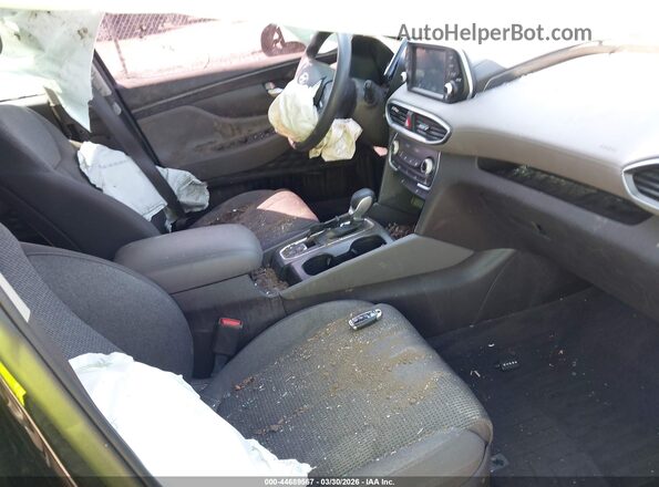 5NMS33AD9KH012976 2019 HYUNDAI SANTA FE Черный Вид салона спереди