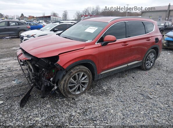 5NMS33ADXKH070434 2019 HYUNDAI SANTA FE Красный Передняя левая четверть