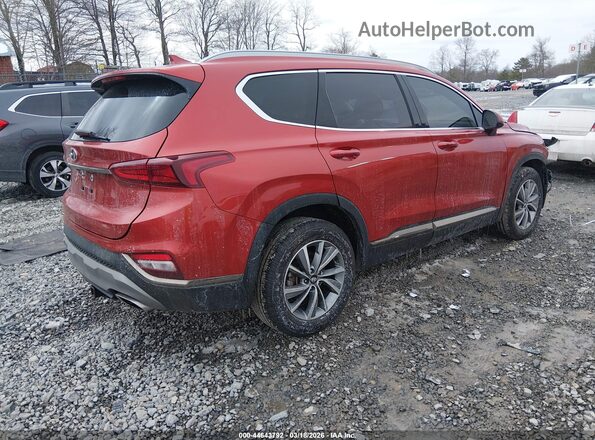 5NMS33ADXKH070434 2019 HYUNDAI SANTA FE Красный Задняя правая четверть