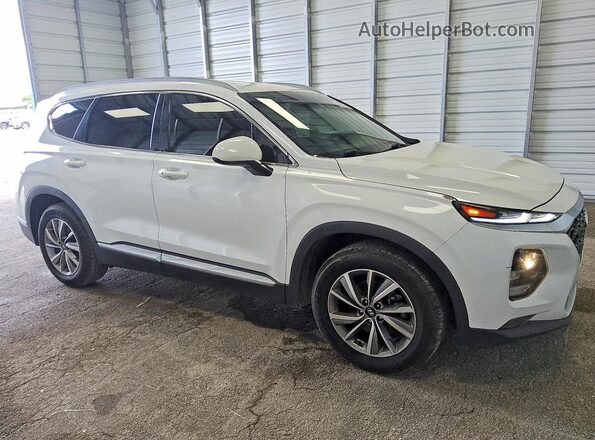 5NMS33ADXKH081689 2019 HYUNDAI SANTA Белый Передняя правая четверть