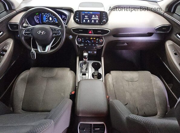 5NMS33ADXKH081689 2019 HYUNDAI SANTA Белый Вид панели приборов