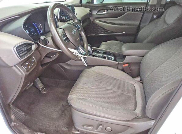 5NMS33ADXKH081689 2019 HYUNDAI SANTA Белый Вид салона спереди