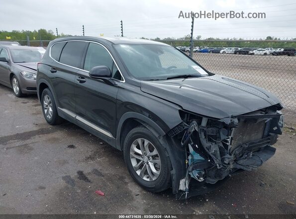 5NMS33ADXKH127473 2019 HYUNDAI SANTA FE Black Przód prawy