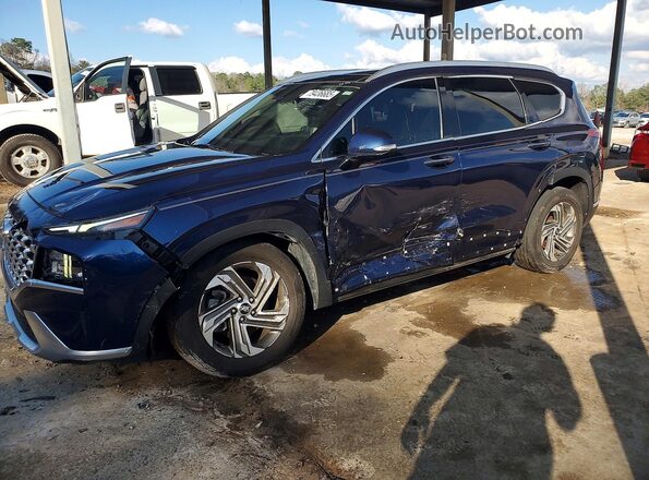 5NMS34AJXNH432682 2022 HYUNDAI SANTA Синий Передняя левая четверть