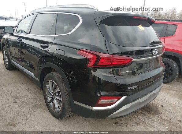 5NMS3CAD0LH149077 2020 HYUNDAI SANTA FE Черный Задняя левая четверть