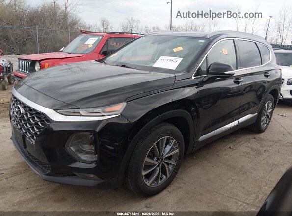 5NMS3CAD0LH149077 2020 HYUNDAI SANTA FE Черный Передняя левая четверть