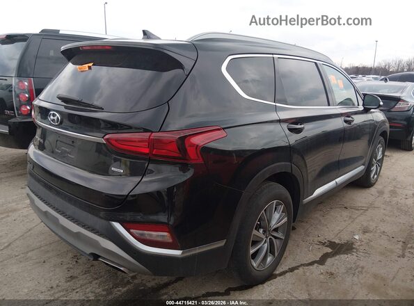 5NMS3CAD0LH149077 2020 HYUNDAI SANTA FE Черный Задняя правая четверть